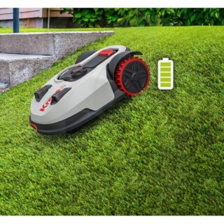 robot tondeuse kress kr123 pour jardins de 2000 m2