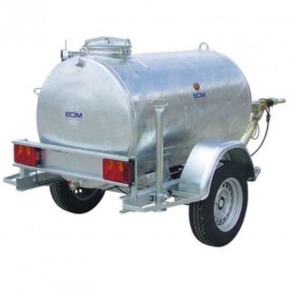 Remorque citerne 500L Galvanisé, 530 kg, Frein : Non