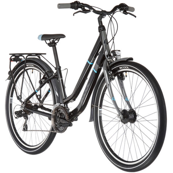 s'cool chiX twin alloy 26 21-S Enfant, noir