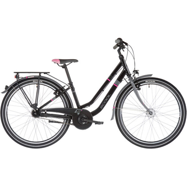 s'cool chiX twin alloy 26 7-S Enfant, noir – Image 2