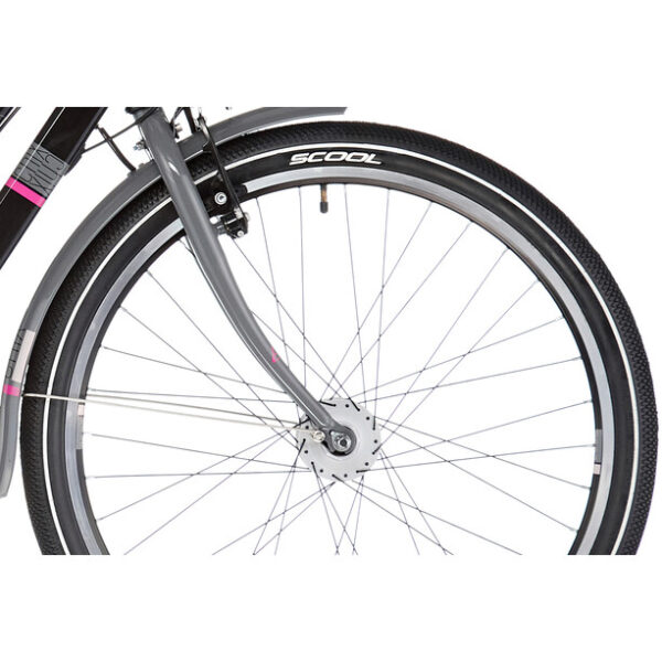 s'cool chiX twin alloy 26 7-S Enfant, noir – Image 6